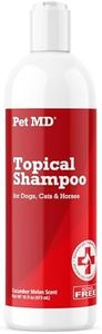 Pet MD Topical Shampoo for Dogs, Cats and Horses - Soap and Paraben Free - 16oz