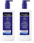 Neutrogena Deep Moisture Fast Absorbing Body Lotion 24 Hour Moisturisation (Packaging may vary), 400 ml (Pack of 2)