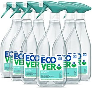 Ecover Grüner Tee & Grapefruit Glasreiniger - Glas- und Fensterreiniger mit pflanzlichen biologisch abbaubaren Inhaltsstoffen Vegan Friendly Formula (6 x 500 ml)