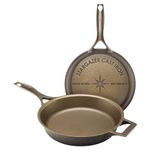 Stargazer 12-Inch Cast Iron Skillet | Made in USA, Seasoned, Even Heat Distribution, Easy to Clean, Smooth Nonstick Finish for Grilling, Frying, Sauteing, Searing, Baking