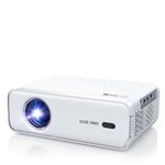 Aurzen Eazze D1 Smart Projector, NetfIix Officially & DoIby Audio Mini Projector 4K Supported with Auto Focus & Keystone, 50% Zoom, HDR 10, WiFi Bluetooth Portable Projector for Indoor and Outdoor