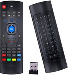 Microware MX3 Air Remote Mouse 2.4GHz Mini Wireless Keyboard Mouse with Voice Input Android TV Remote Control Infrared Leaning for Android TV Box, Mini PC, Mac OS