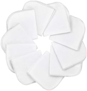 Mias Molleton flanelle gant de toilette, blancs, coton, non-toxiques/lingettes pour bébés/mouchoirs/serviettes tout usage