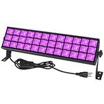 SHGPODA 100W LED Black Light Bar, Light Up 40x40ft Area, 105 LEDs Blacklight with 5ft Power Cord, US Plug and Switch, Black Lights for Glow Party, Body Paint, Birthday, Wedding, Halloween, Christmas