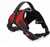 Eagle Pets Reflective Mesh Padded Dog Vest Front Range No Pull Harness with Handle, Adjustable Dog Body Belt (Small, Red)