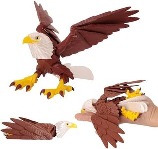 LehuoMaker 3D Printed Eagle Flexible Wings, Flying Eagle Model Toys, 3D Printed Bird Animals,3D Printed Dragon, Fidget Toys for Adults