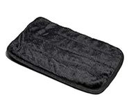 MidWest Homes for Pets Quiet Time Pet Bed Deluxe Black Fur Pet Mat 76.2 cm x 48.26 cm; Black; Model 40430-BK