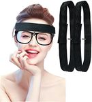 nsgglecher 2PCS Eyeglass Holder for Rhinoplasty Nose Comfortable Non-slip Band for Broken Nose Recovery Nose Guard Glasses Holder Supplier-Black, Black