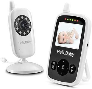 HelloBaby 2.4'' Vigilabebés Monitor, HB24 Monitor de vídeo para bebé, Bebé Monitor con Cámara y Audio con Pantalla LCD, Vigilancia de la Temperatura