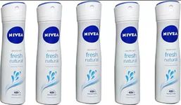 Nivea FRESH NATURAL (PACK OF 5) Deodorant Spray - For Women (750 ml, Pack of 5)