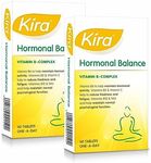 Kira Hormonal Balance | 80 Film Coated Tablets | Vitamin B-Complex, Vitamin C and folic Acid | hormonal Balance for Women, Mental Performance and Energy Levels