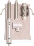 Aire 360 Ceramic Dual Voltage Air Styler Blowout Kit with Curling Attachments, Oval Brush & Drying Concentrator | Fast, Healthy Blowouts and Long-Lasting Curls | for All Hair Types