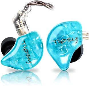 TipsyAuthen Tipsy M3 Professional IEM for Musicians, 2BA + 1DD Drivers, 36dB PNC, IPX5, Acoustic-Runway™ Technology, Skin-Friendly Resin, Detachable 0.78mm 2-pin Cable (B-Blue)