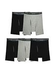 Fruit of the Loom Mens Coolzone Boxer Brief 5 Pack, L, Assorted