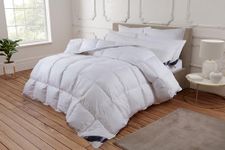 Littens Luxury 10.5 Tog All Year Round King Bed Size Duck Feather & Down Duvet Quilt, 15% Down, 230TC 100% Down-Proof Cotton Casing (225cm x 220cm)