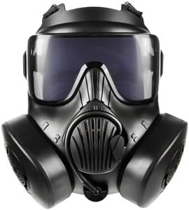 Airsoft Mask, M50 Airsoft Protective Gas Mask, Full Face Eye Protection Skull Mask with Adjustable Strap for Tactical BB Outdoor Sport Game CS Shooting Movie, Cosplay Costume, Halloween Masquerade