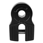 Winch Shackle Mount, High Strength Flat Towing Hook Mount Universal Fit 30000 LB Capacity for SUVs for ATVs for Pickups (Black)