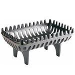 LESS THAN HALF PRICE - REDUCED TO CLEAR - Inglenook Open Fire Grate Log Coal Wood Basket Holder Black Heavy Duty Cast Iron