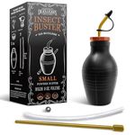 Dr. Killigan's Insect Buster | Bulb Duster, Insecticide Applicator, Dispenser for Diatomaceous Earth and Other Powdered Insecticides and Pesticides | Non-Toxic and Natural | Small