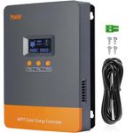 80A MPPT Solar Charge Controller 12V/24V/48V Auto, 80Amp Solar Charge Controller w/ LCD Display, Support 12(Max) Solar Regulator Connections in Parallel, Work with Lead-Acid and Lithium Batteries