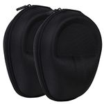 Stealodeal Storage Case Box for Over The Ear Headphones Case (Oxford-Black) (Pack of 2)