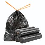 funest Trash Bags, 4 Gallon Small Drawstring Garbage Bags 75 Counts, Thick Plastic Wastebasket Liners for Bathroom Toilet Office Bedroom