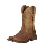 Ariat Men's Rambler Wide Square Toe Western Boot, Earth/Brown Bomber, 10.5 M US