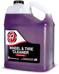 Adam's Wheel & Tire Cleaner Gallon - Professional All in One Tire & Wheel Cleaner Works W/Wheel Brush & Tire Brush Car Wash Wheel Cleaning Spray for Car Detailing Safe On Most Rim Finishes