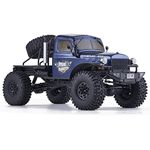 RocHobby 1/10 Scale Atlas RC Truck 4WD 2.4GHz RC Crawler RS RC Offroad Car Hobby RC Car Remote Control Car with Vehicle Transmitter for Adults(Blue)