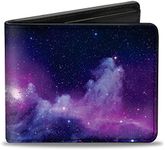 Buckle-Down Bi-Fold Wallet, Galaxy Purple/Pink