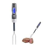 ZPSHYD LCD Display Digital BBQ Meat Thermometer Fork, Grilling Fork with Instant Read - Perfectly Cooked Grilled Meats