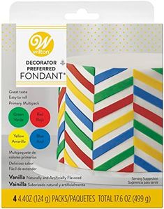 Wilton Decorator Preferred Primary Colors Fondant, 4-Pack Fondant Icing