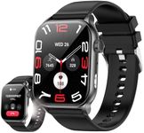 Smart Watch for Men Women with Bluetooth Call,1.95" HD AMOLED Display, Heart Rate SpO2 Step Fitness Tracker, 120+ Sports Modes IP68 Waterproof, Built-in Flashlight, Smartwatch for Android iOS (Black)