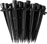 KAHEIGN 60Pcs Water Irrigation Drippers, 8 Holes Adjustable Drip Emitters Micro Flow Drip Irrigation 360 Degree Watering System for 4mm /7mm Tube