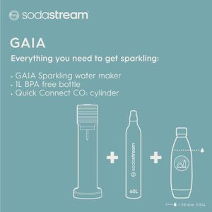 SodaStream Gaia Sparkling Water Maker – Black