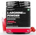 Carbamide Forte L Arginine Powder Supplement 3000mg | Pre-workout for men & women | L Arginine Supplement| Beet Root Powder - Strawberry - 90g