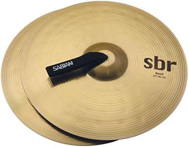 Sabian SBR1422 14-Inch SBR Concert Band Hand Cymbals - Pair, Brass, inch