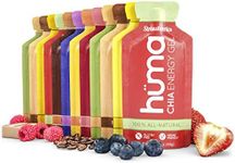 Huma Chia Energy Gel, Variety 12 Pack - Stomach Friendly, Real Food Energy Gels for Endurance Exercise