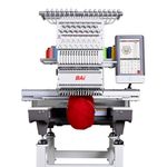 BAi THE MIRROR Embroidery Machine 20x14" Embroidery Area with 15 Needles, 1200SPM Max Speed Multi Needle Commercial Embroidery Machine for 3D Hats Clothing, Wifi Available 10" Touch Screen