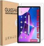 T Tersely [2 Pack] Screen Protector for Lenovo Tab M10 Plus Gen 3(10.6 inch), Premium 9H Hardness HD Case-Friendly Tempered-Glass Film Screen Protector