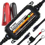 MOTOPOWER MP00205C 12V 800mA Fully Automatic Battery Charger/Maintainer - UK Plug