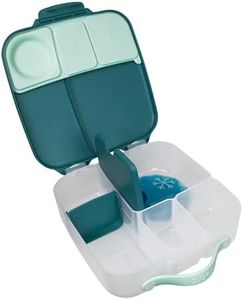 b.box Lunch Box para Niños | Fiambrera Infantil Bento Grande con 4 Compartimentos (2 Herméticos), Separador Extraíble, Bolsa de Gel Frío | Fiambrera para Niños Ideal para Escuela | 3+ Años | 1 L