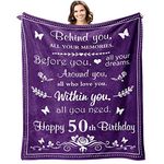 50th Birthday Gifts for Women Men 50 Year Old Birthday Gifts 50 Year Blanket Gifts 50th Funny Gift Idea 50th Birthday Gift Ideas Gifts for 50 Year Old Female Male Women Men (50th Birthday, 50"x60")