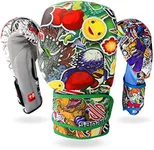 Sanabul Sticker Bomb Adult Boxing Kickboxing Training Gloves (Dino Jungle, 10 OZ)