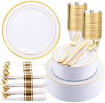 WDF Partyware 350Piece Gold Plastic