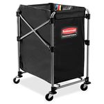 Rubbermaid 1881749 Collapsible X-Cart, 4 Bushels, Single Stream, Black, 21.14" x 2.665" x 2.665"