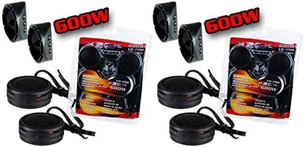 XXX by Audiopipe 2 Pack 600w High Frequency Car Truck Boat Stereo Tweeters Built-in Crossover XTC-7700