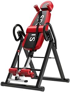 Gravity Inversion Table - Upside Down Machine - Heavy Duty- RED/Black - Gym Fitness