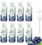 8 Pack - Light - Low Carb - Fitness Syrup by FruttaMax - Syrup Pump for Gift | Zero Sugar | with Stevia | 60% Fruit Content 500ml (8 x Blueberry - Light)