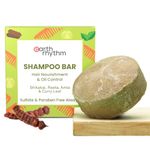 Earth Rhythm Shikakai Shampoo Bar | Contains Shikakai, Curry Leaf, Reeta & Amla Extracts | Men & Women | Sulphate & Paraben Free| Natural- (Cardboard) - 80gm